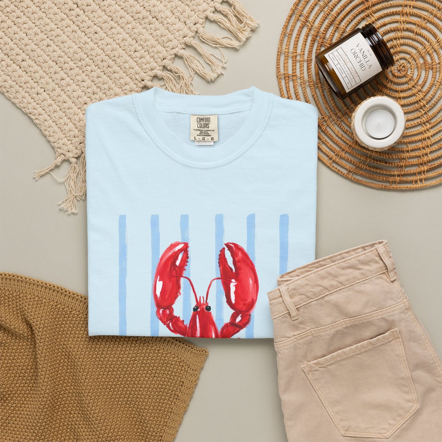 Coastal Lobster Graphic Tee • Beach Vacation Shirt • Summer Coastal Tee • Preppy Beach Shirt • Summer Vacation Outfit