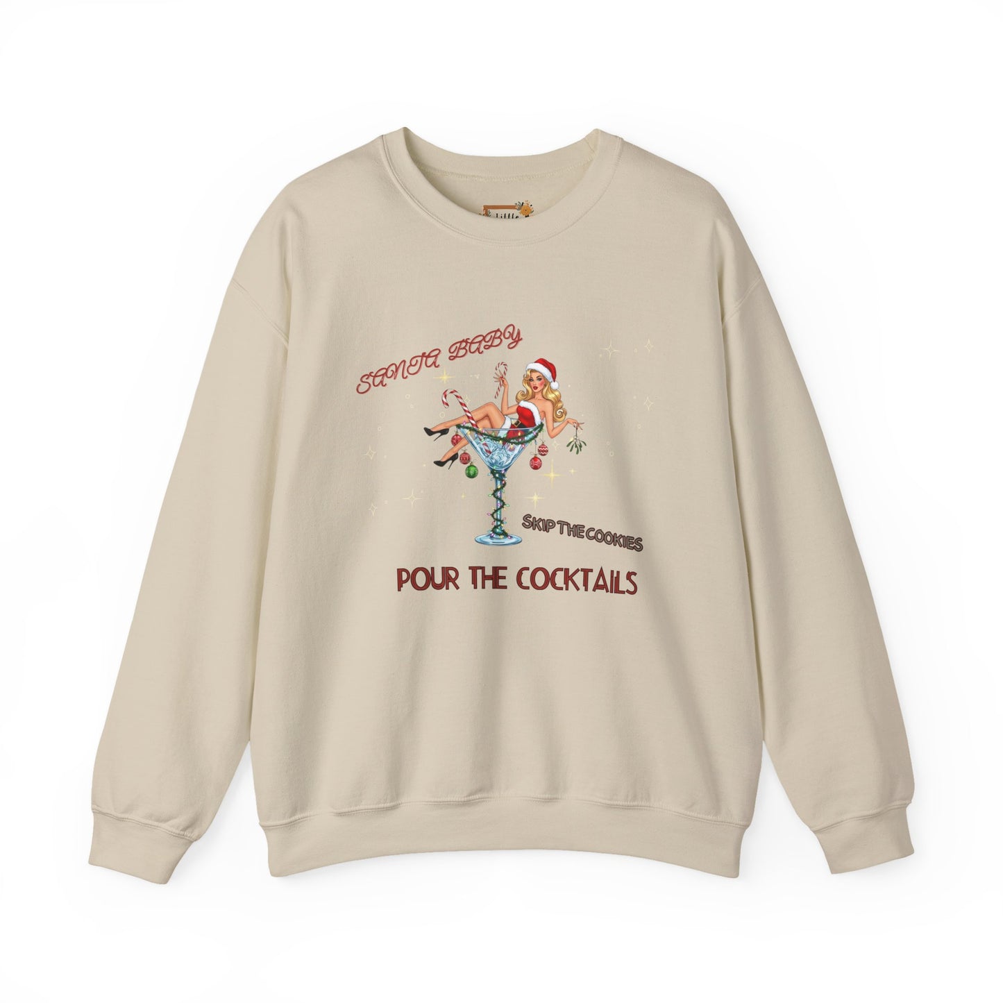Santa Baby Cocktail Sweatshirt