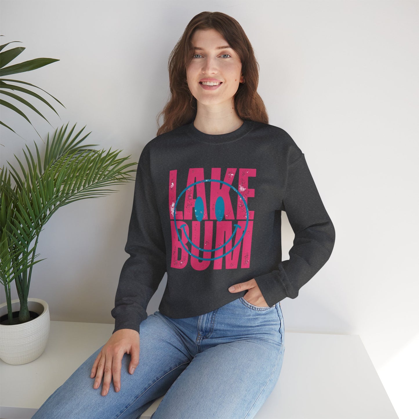 Lake Bum Sweatshirt • Summer Lake Crewneck • Lake Life Mom Sweatshirt • Beach Vacation Pullover • Coastal Crewneck