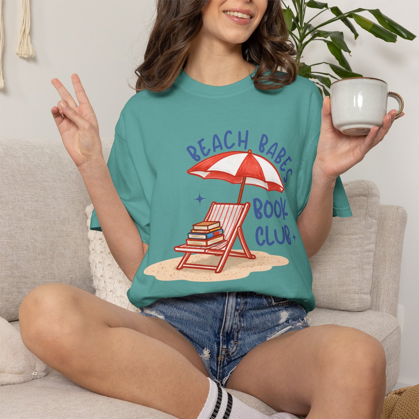 Beach Babes Book Club Shirt • Beach Reader Graphic Tee • Coastal Summer Book Lover Shirt • Vacation Outfit