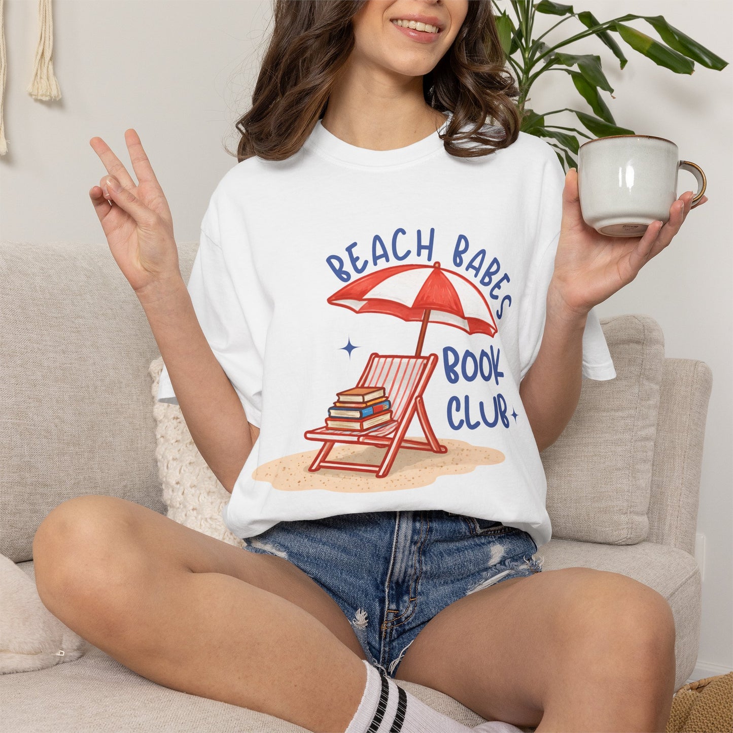 Beach Babes Book Club Shirt • Beach Reader Graphic Tee • Coastal Summer Book Lover Shirt • Vacation Outfit