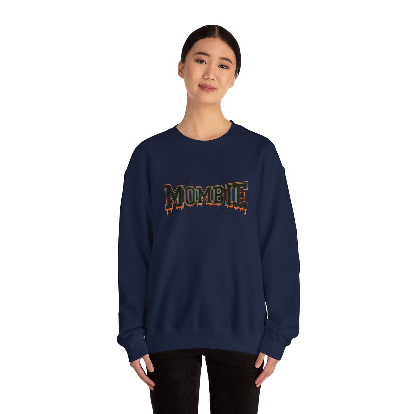 Mombie Crewneck Sweatshirt - Cozy Halloween Apparel, Great Gift for Moms, Fall Fashion, Spooky Season, Funny Sweater