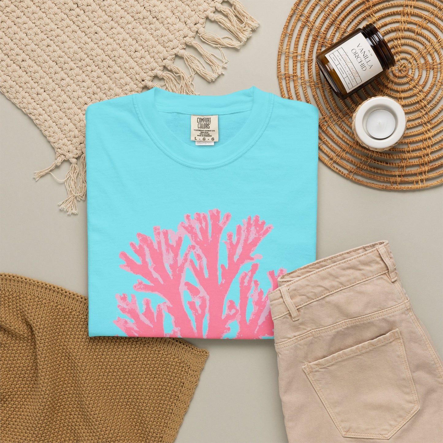 Ocean Club Summer Shirt • Pink Coral Beach Tee • Coastal Vacation Graphic Shirt • Beach Trip Outfit