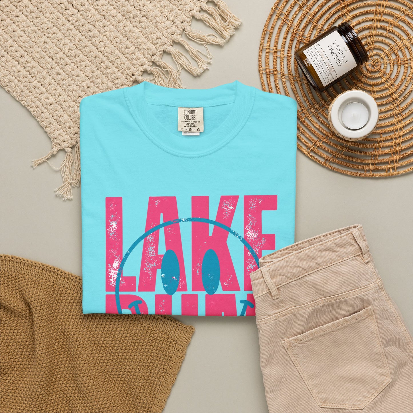 Lake Bum Graphic Tee • Summer Lake Shirt • Beach Vacation Mama Tee • Coastal Summer Outfit • Lake Life Shirt