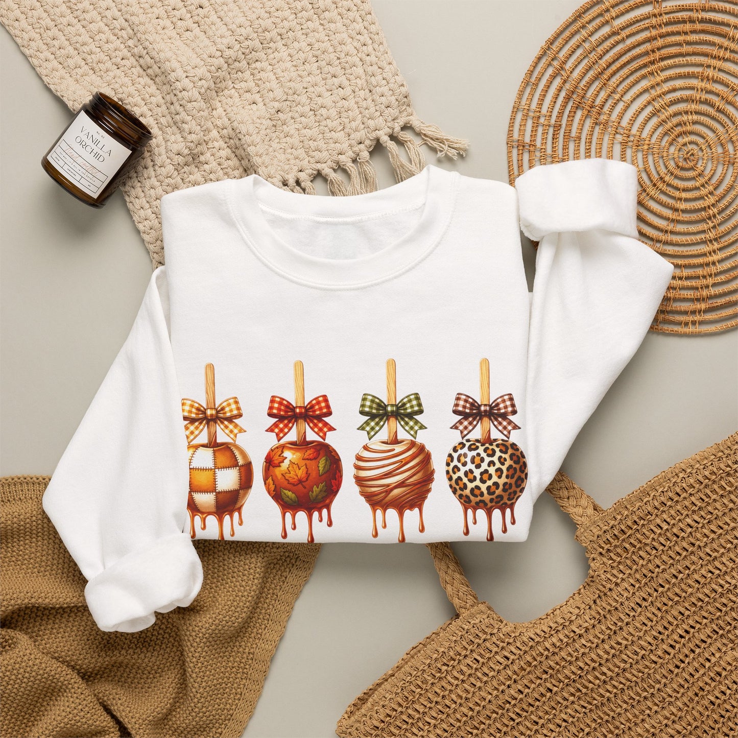 Caramel Apple Crewneck • Fall Apple Shirt • Autumn Graphic Tee • Baseball Caramel Apple Tee • Pumpkin Spice Shirt • Cute Fall Sweatshirt • Comfort Colors Tee