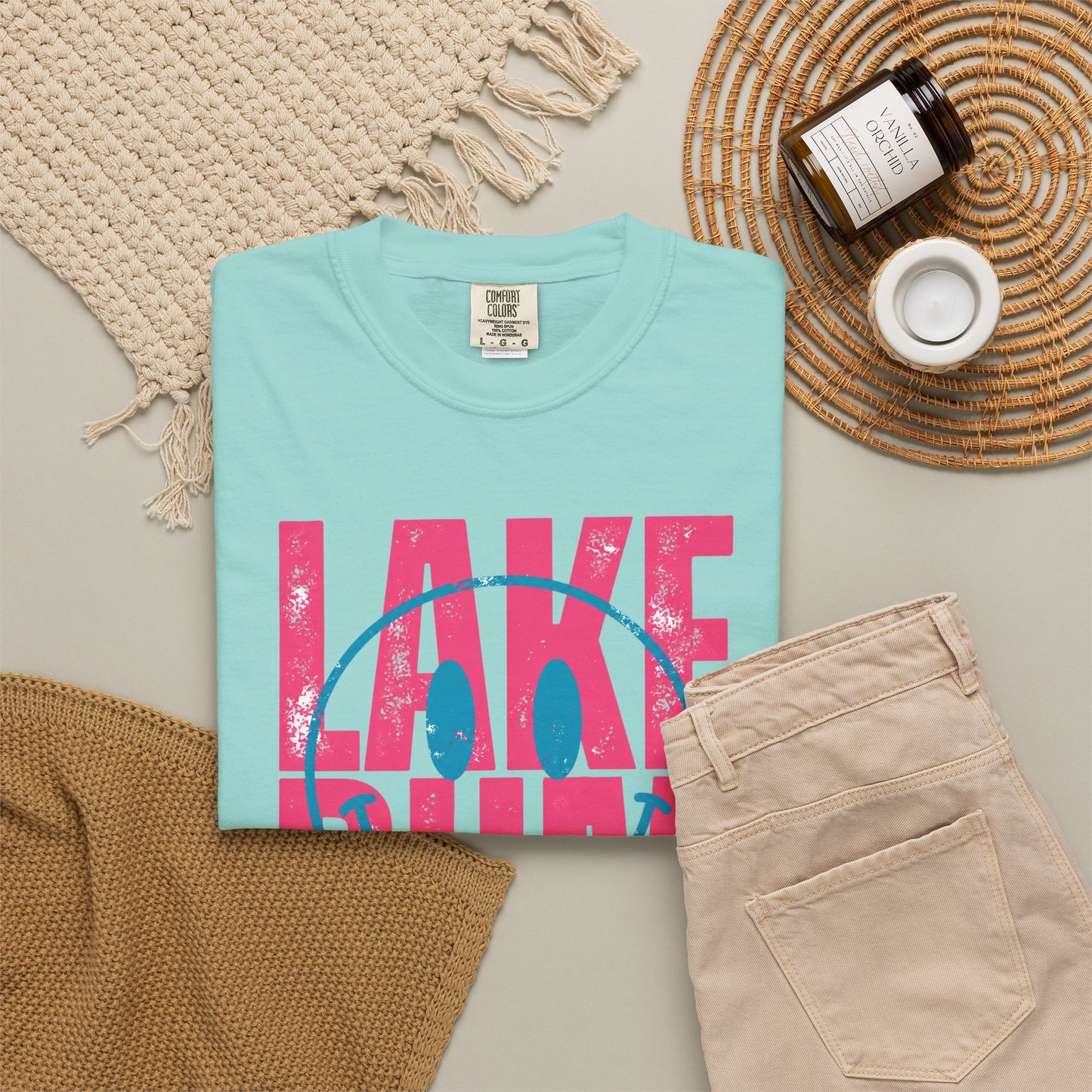 Lake Bum Graphic Tee • Summer Lake Shirt • Beach Vacation Mama Tee • Coastal Summer Outfit • Lake Life Shirt