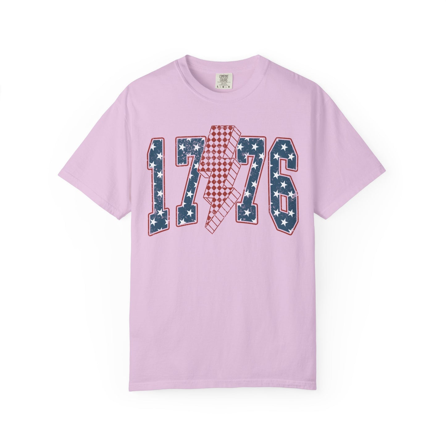 1776 Lightning Bolt Shirt • Patriotic Graphic Tee • Americana Red White Blue Bold Statement