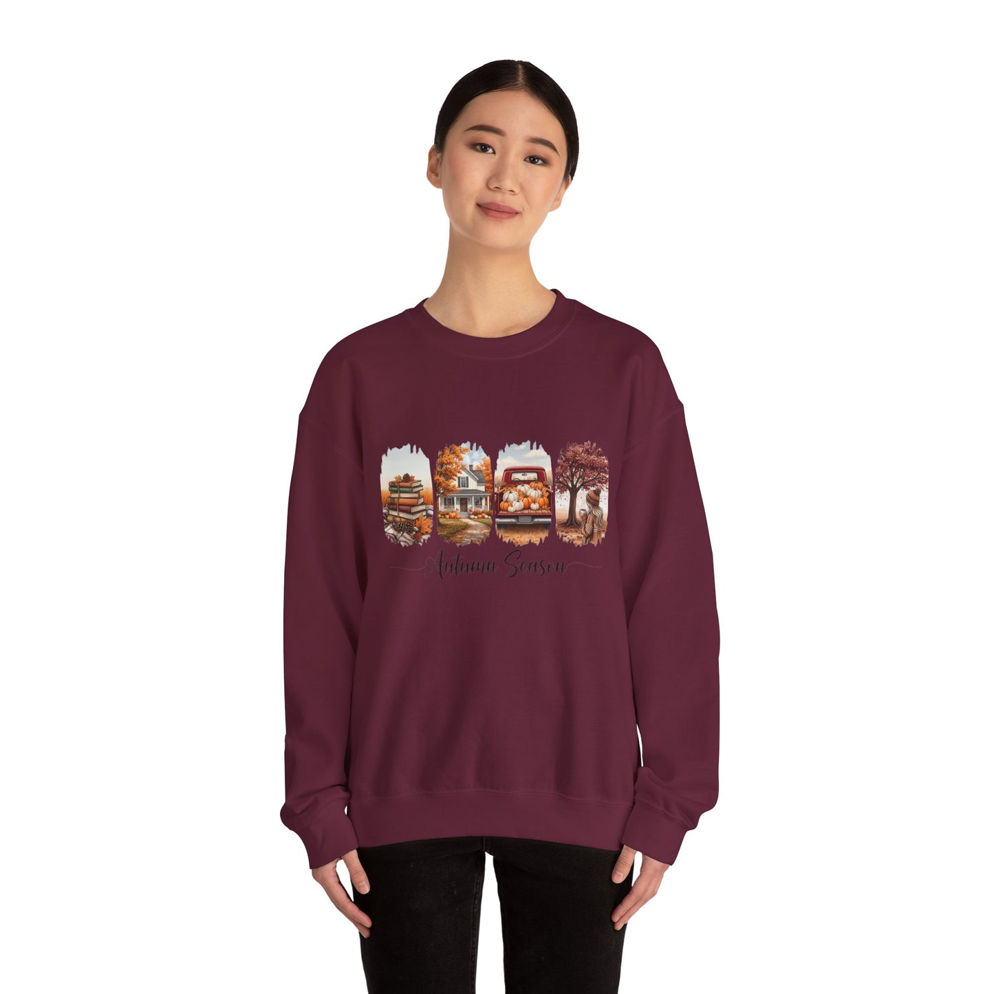 Cozy Autumn Sweatshirt - Unisex Heavy Blend Crewneck, Fall Fashion, Seasonal Gift, Thanksgiving, Everyday Comfort
