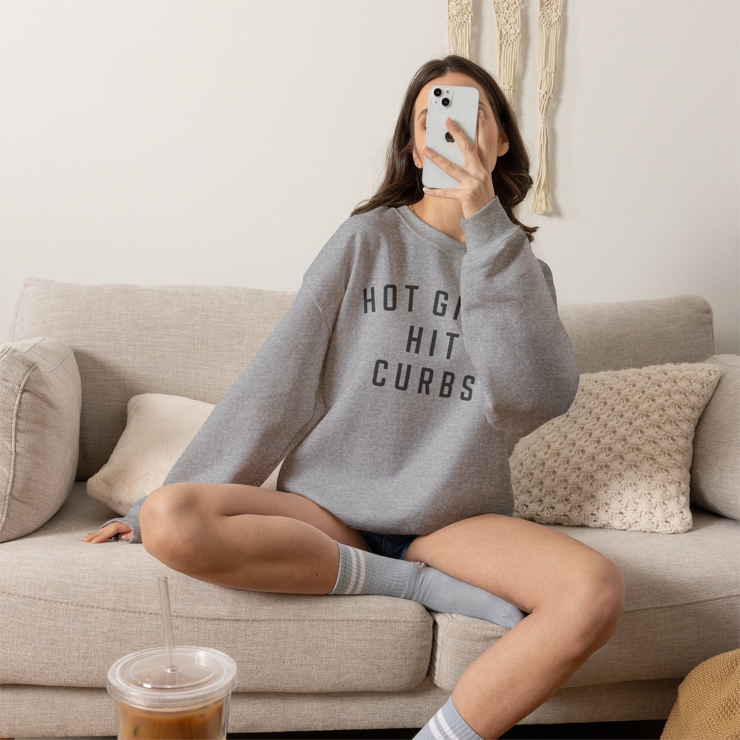 Hot Girls Hit Curbs Sweatshirt