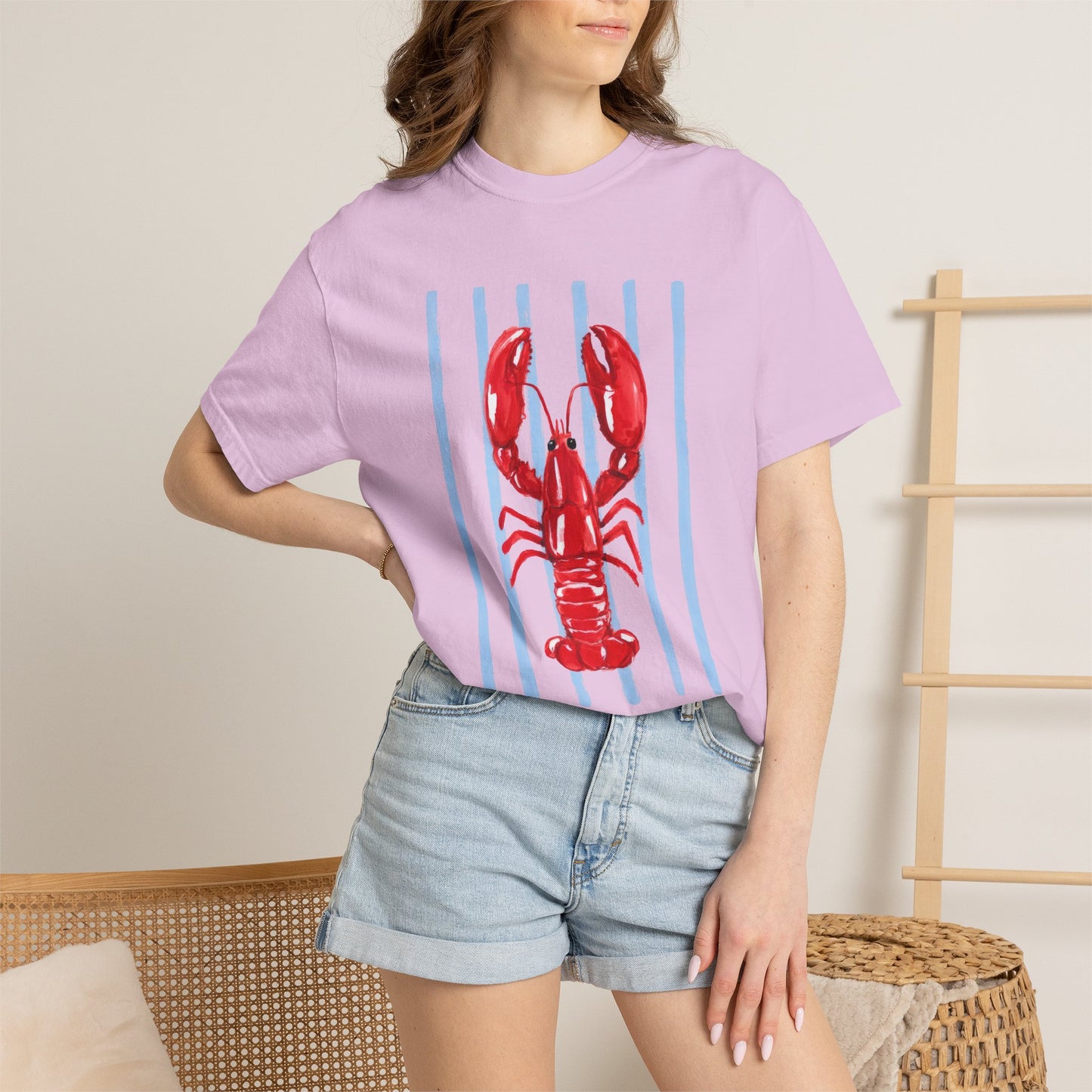 Coastal Lobster Graphic Tee • Beach Vacation Shirt • Summer Coastal Tee • Preppy Beach Shirt • Summer Vacation Outfit