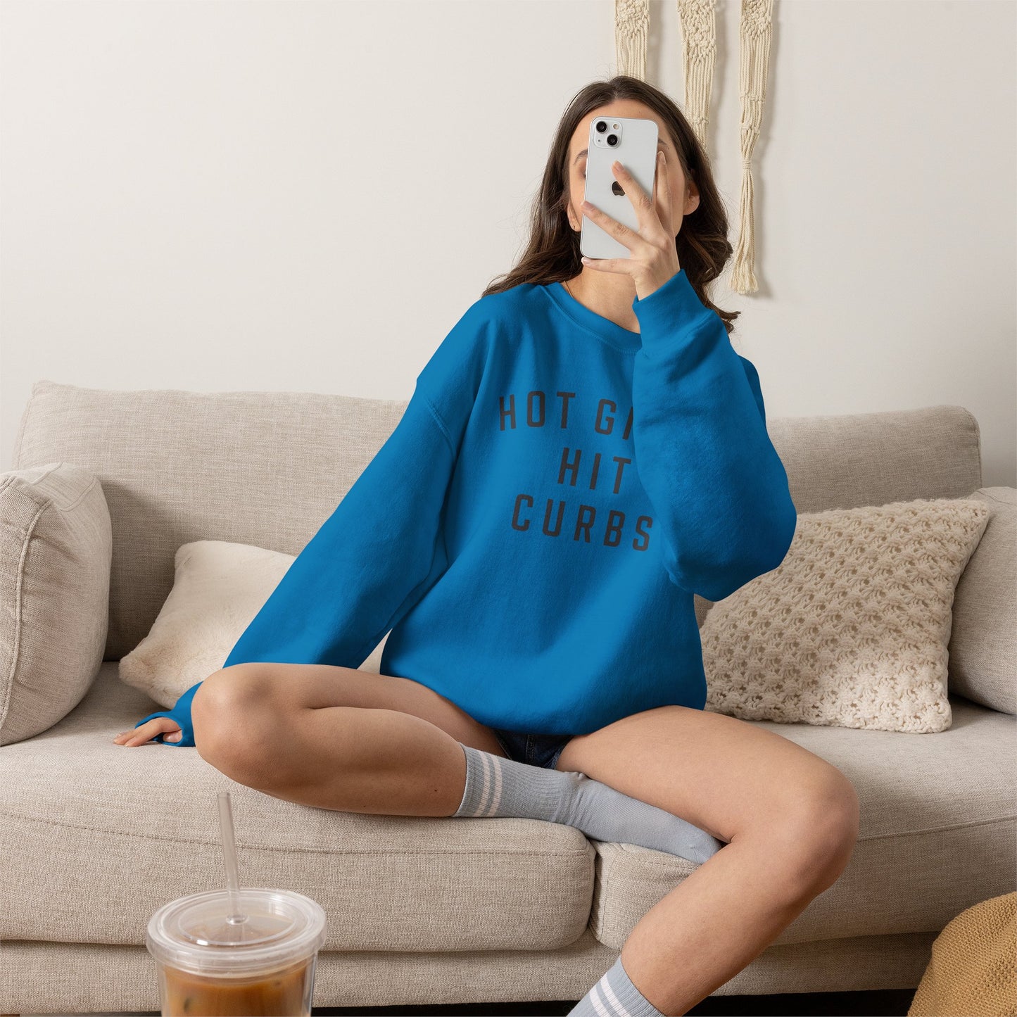 Hot Girls Hit Curbs Sweatshirt