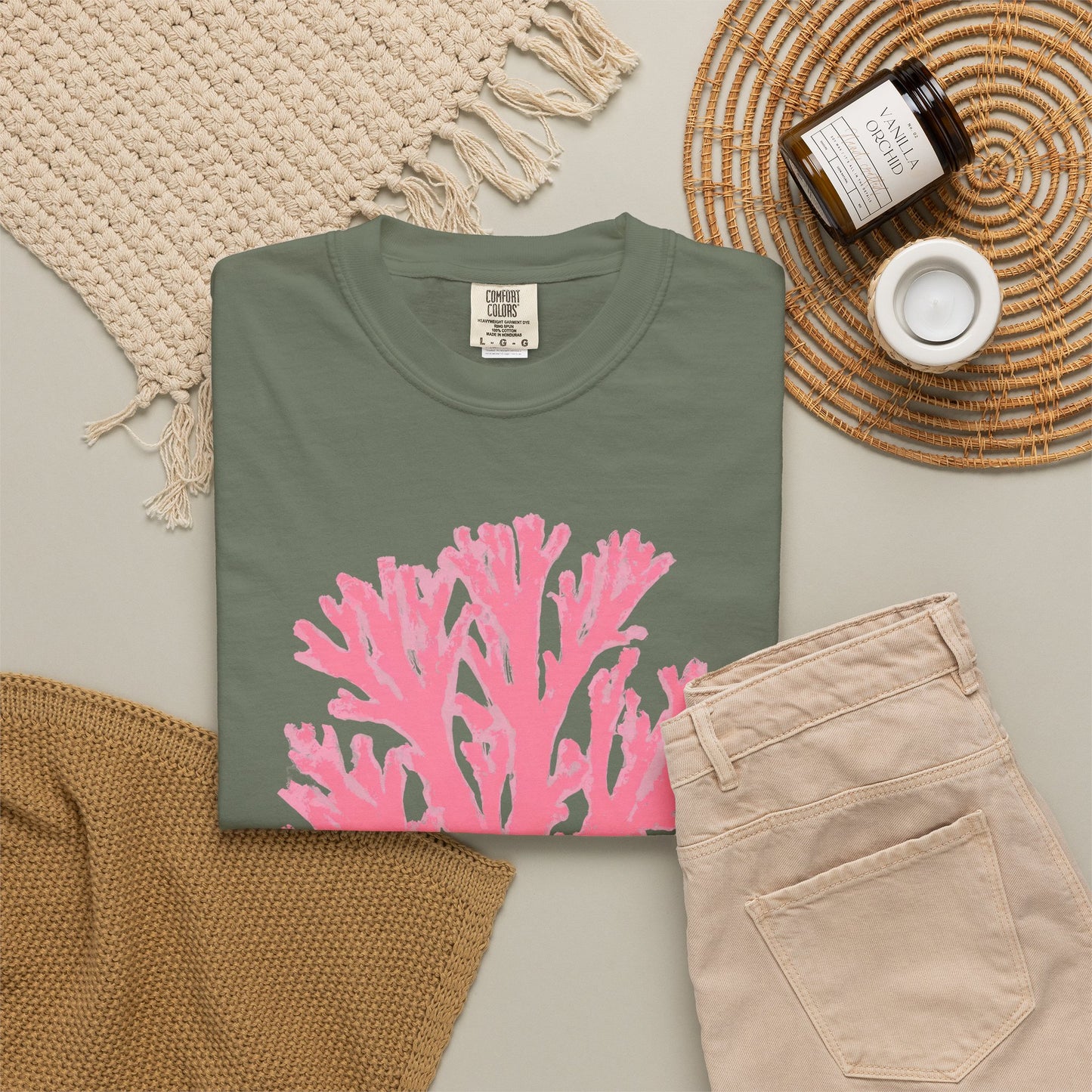 Ocean Club Summer Shirt • Pink Coral Beach Tee • Coastal Vacation Graphic Shirt • Beach Trip Outfit