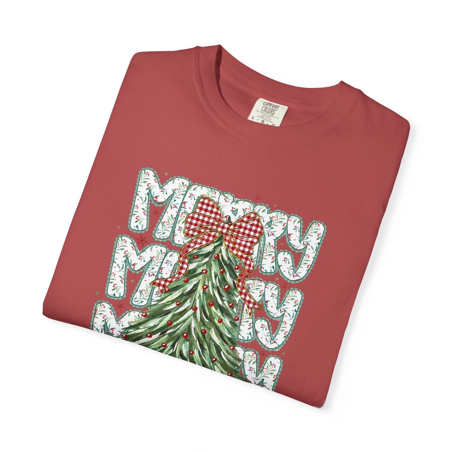 Christmas Tree Graphic T-Shirt — Merry & Bright Holiday Tee