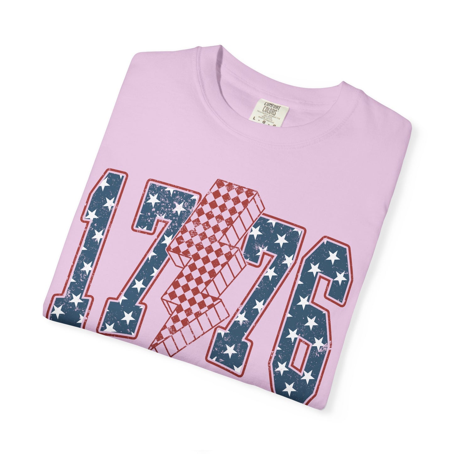 1776 Lightning Bolt Shirt • Patriotic Graphic Tee • Americana Red White Blue Bold Statement