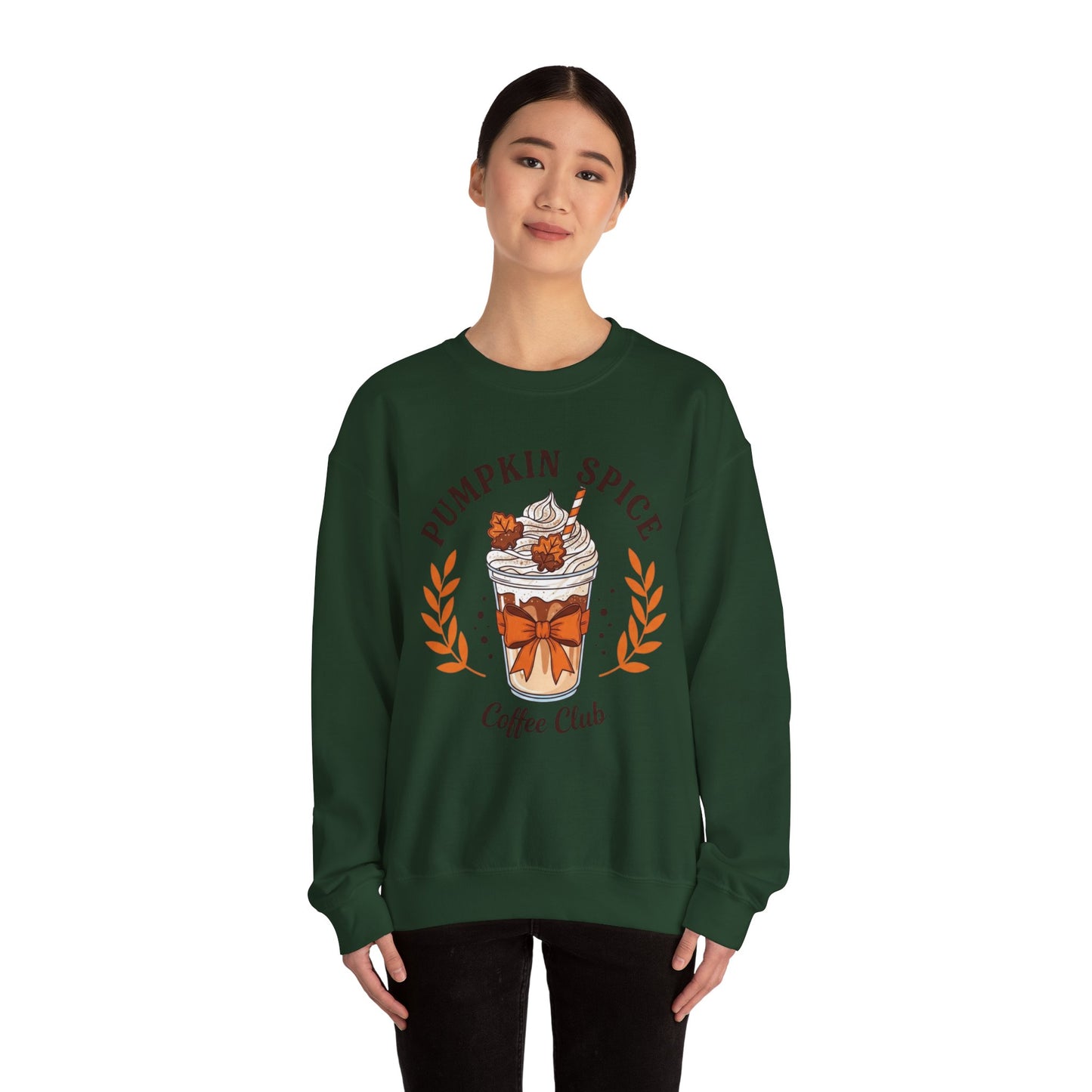 Pumpkin Spice Coffee Club Sweatshirt, Cozy Fall Apparel, Unisex Crewneck, Gift for Coffee Lovers, Autumn Fashion
