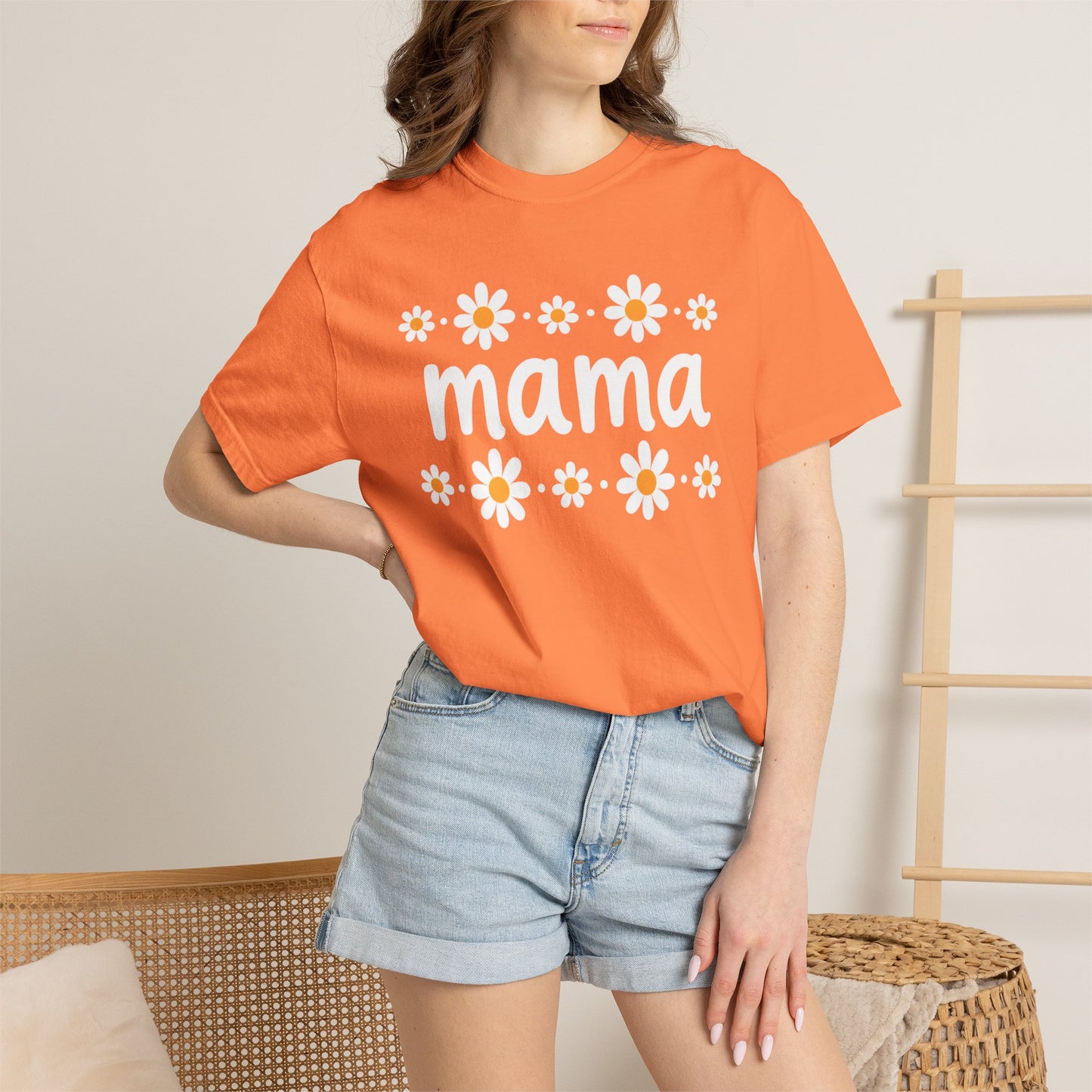 Retro Daisy Mama Tee • Floral Mama Shirt • Spring Boutique Mom Graphic Tee • Mother’s Day Gift Shirt