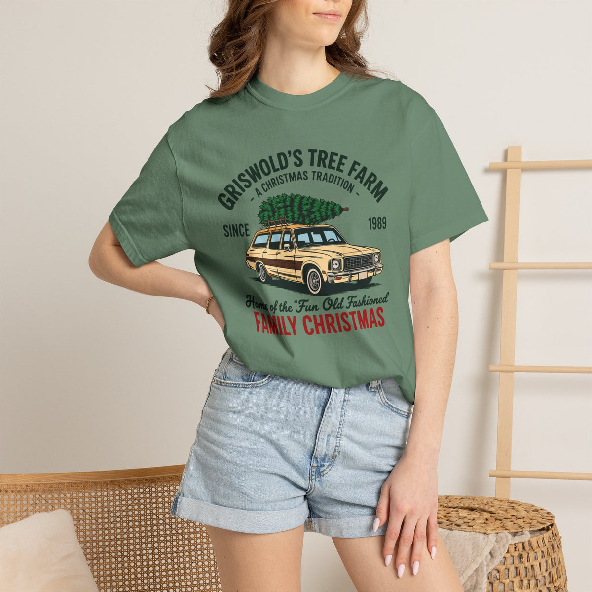 Christmas Tree Farm Tee — “Griswold’s Tree Farm” Family Christmas Graphic T-Shirt