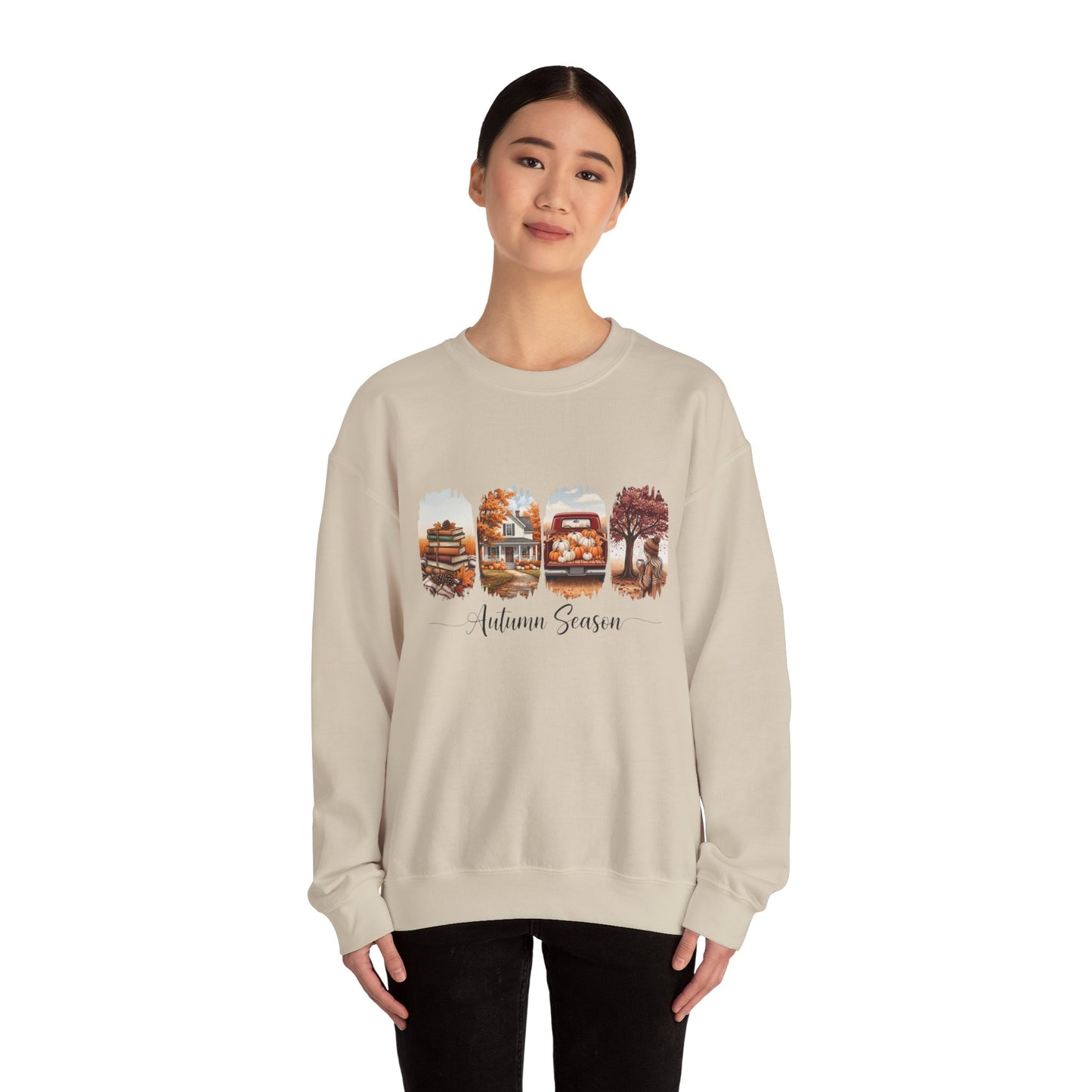 Cozy Autumn Sweatshirt - Unisex Heavy Blend Crewneck, Fall Fashion, Seasonal Gift, Thanksgiving, Everyday Comfort
