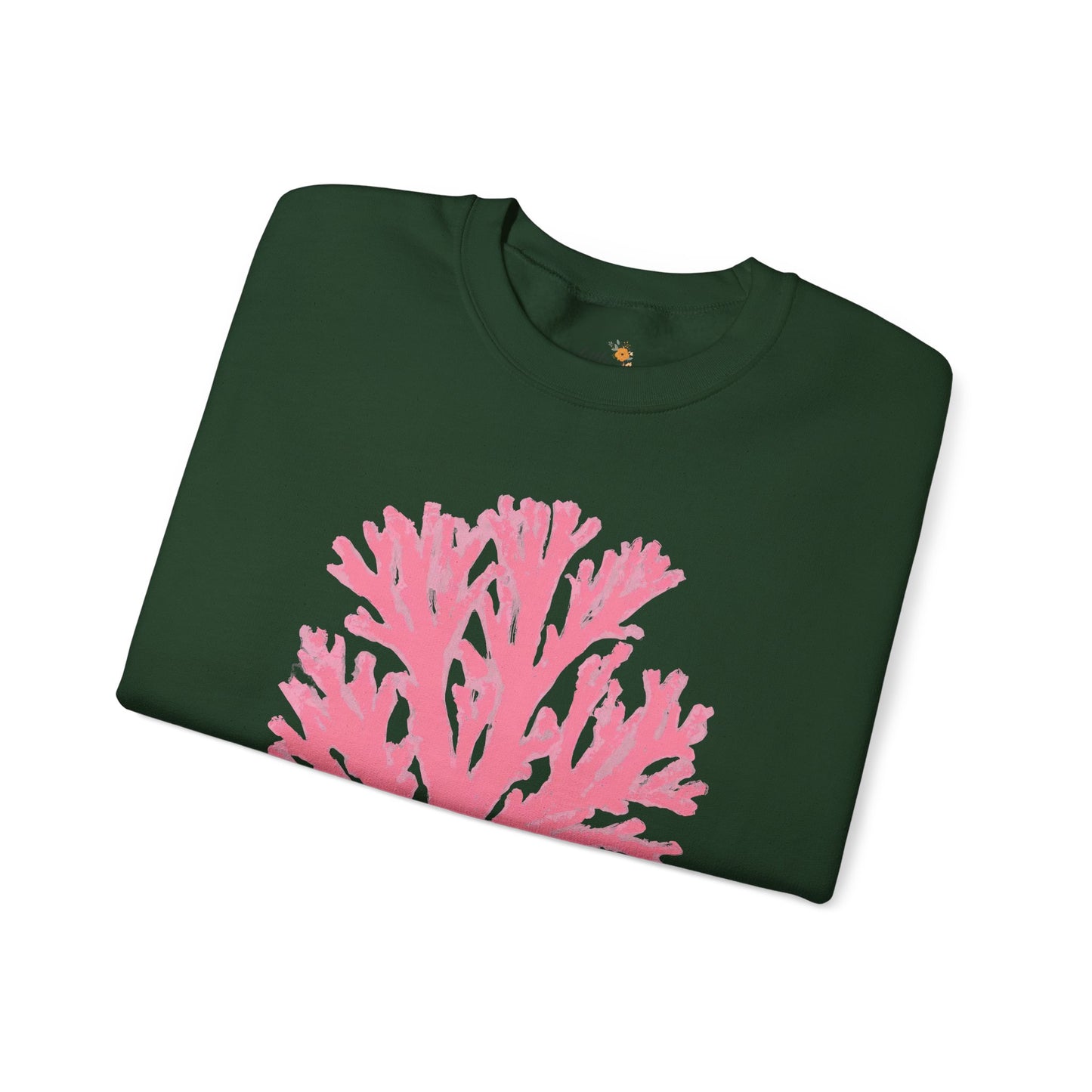 Ocean Club Crewneck • Coastal Summer Sweatshirt • Pink Coral Beach Vacation Pullover • Resort Style