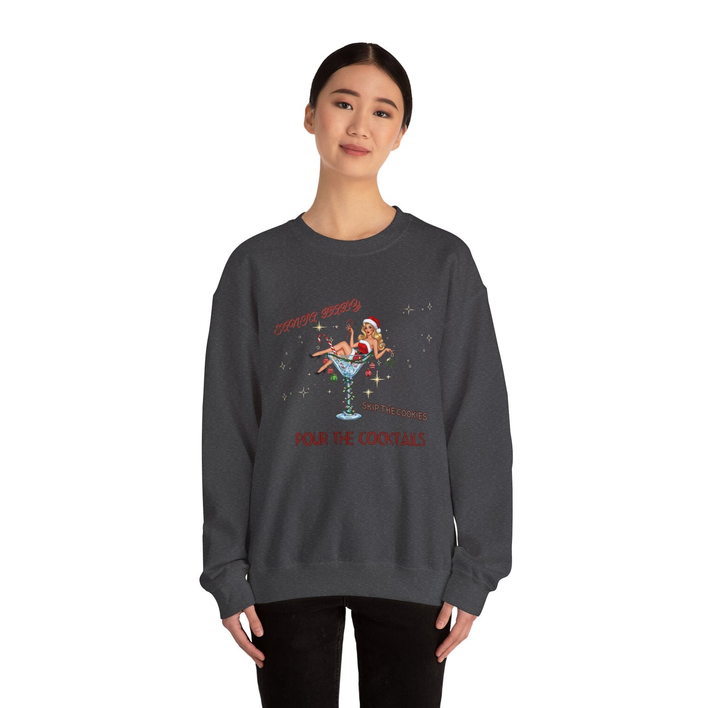 Santa Baby Cocktail Sweatshirt