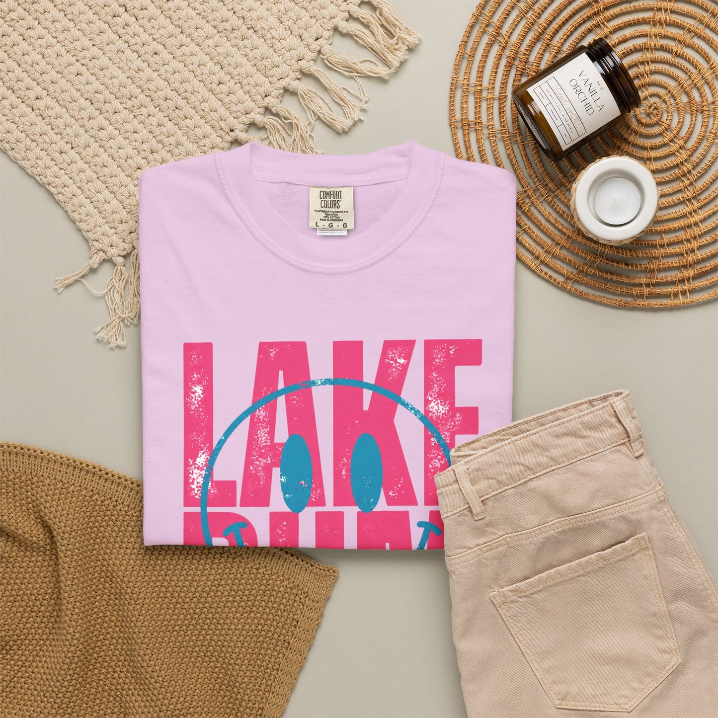 Lake Bum Graphic Tee • Summer Lake Shirt • Beach Vacation Mama Tee • Coastal Summer Outfit • Lake Life Shirt