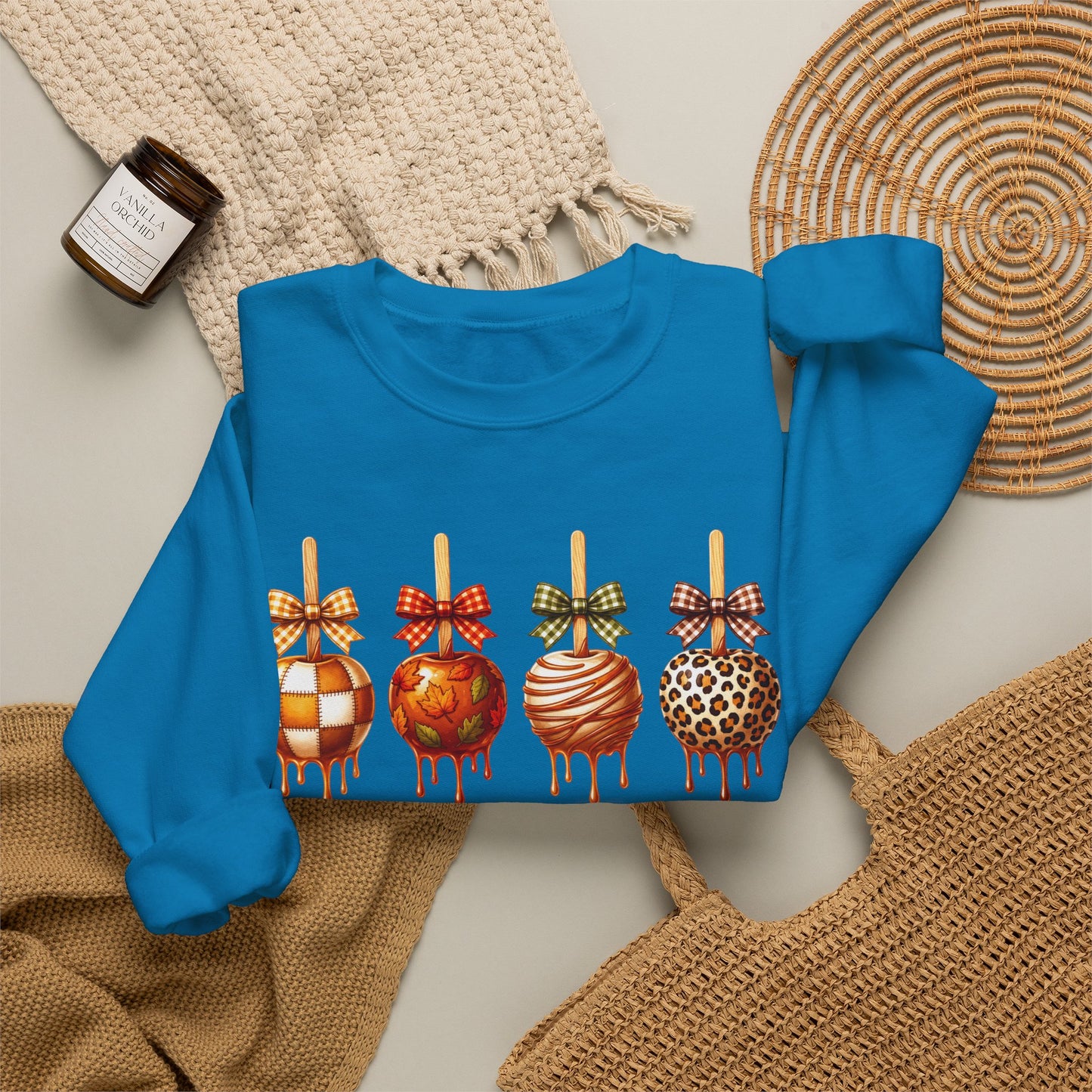 Caramel Apple Crewneck • Fall Apple Shirt • Autumn Graphic Tee • Baseball Caramel Apple Tee • Pumpkin Spice Shirt • Cute Fall Sweatshirt • Comfort Colors Tee