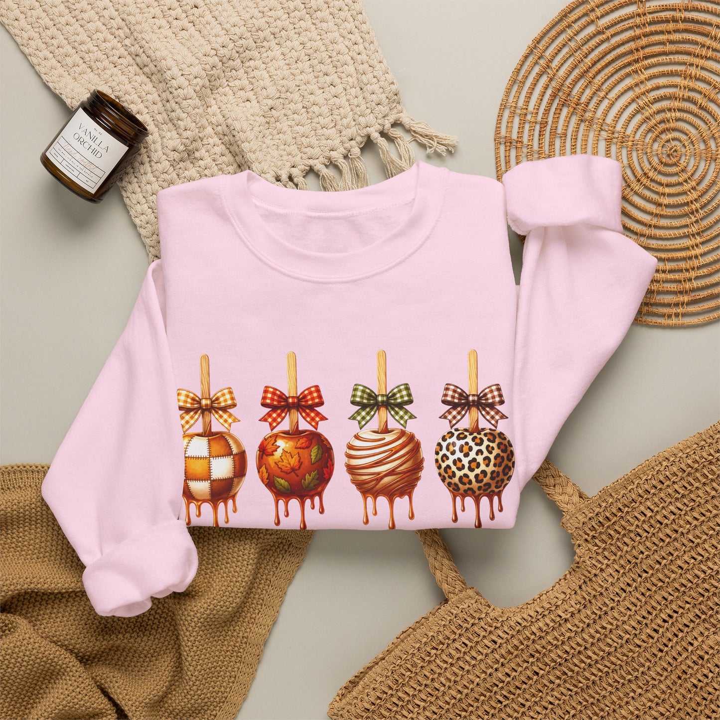 Caramel Apple Crewneck • Fall Apple Shirt • Autumn Graphic Tee • Baseball Caramel Apple Tee • Pumpkin Spice Shirt • Cute Fall Sweatshirt • Comfort Colors Tee