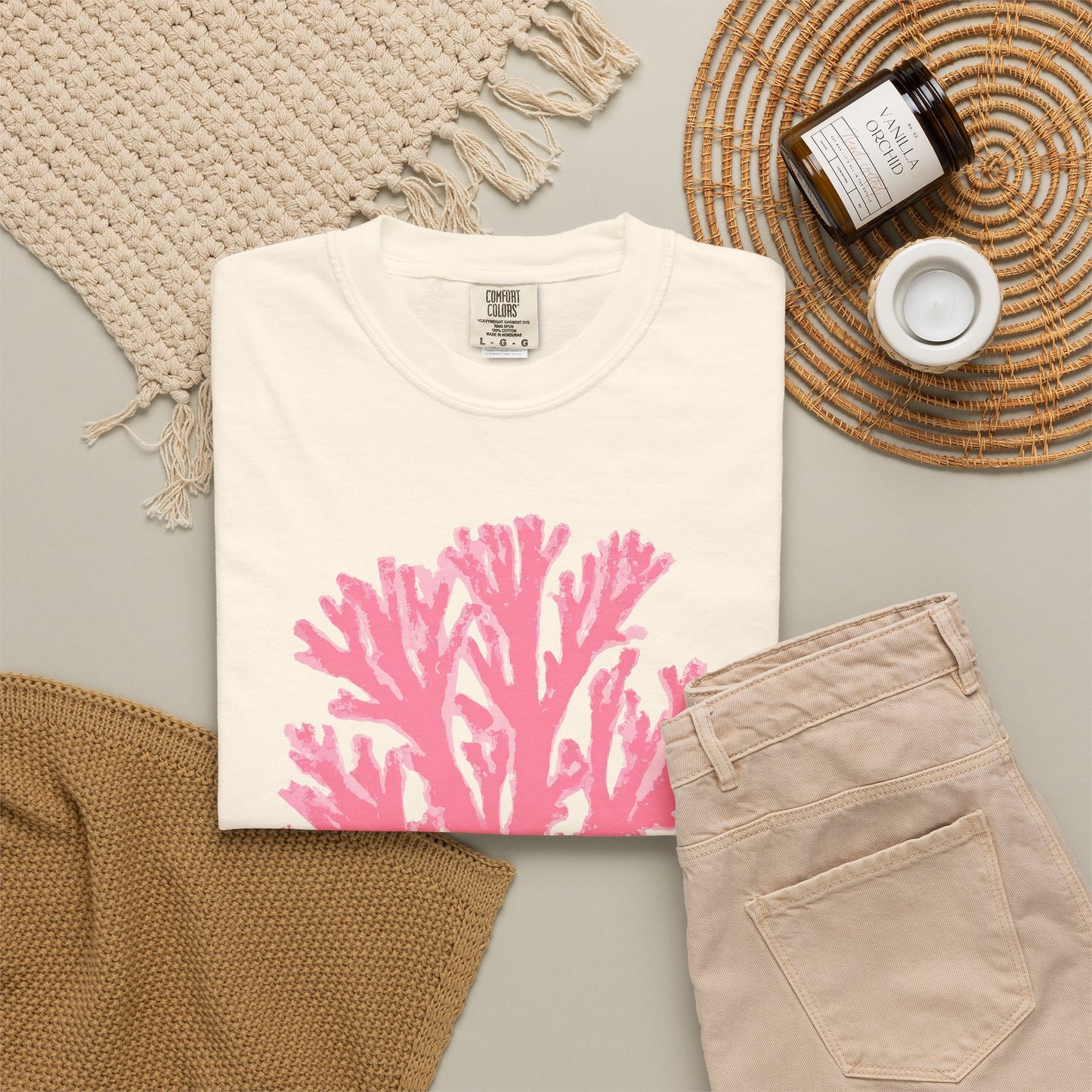 Ocean Club Summer Shirt • Pink Coral Beach Tee • Coastal Vacation Graphic Shirt • Beach Trip Outfit