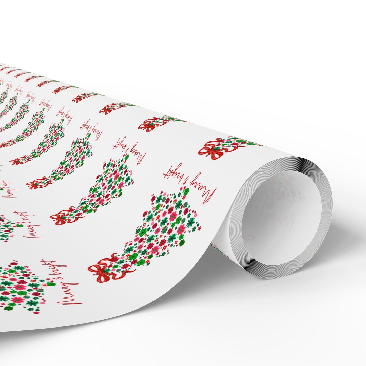 Festive Christmas Wrapping Paper Set - Merry Holiday Design for Gifts
