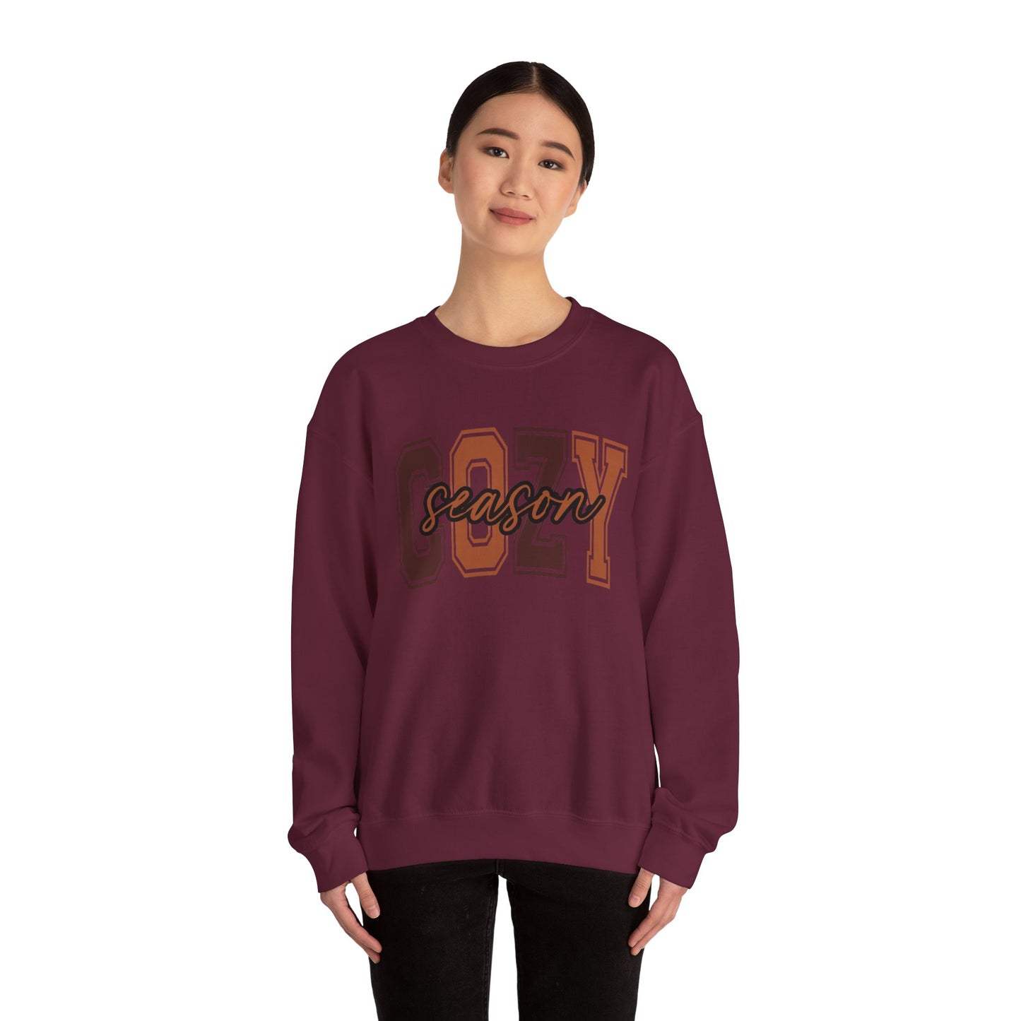 Cozy Season Sweatshirt, Unisex Crew Sweatshirt for Fall, Perfect Gift for Autumn, Comfy Fashion, Holiday Apparel