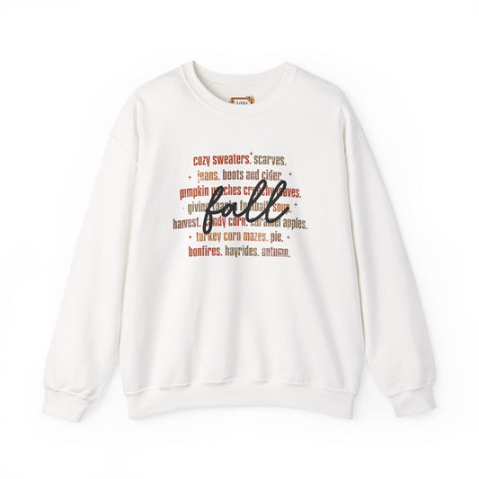 Cozy Fall Sweatshirt - Unisex Heavy Blend™ Crewneck, Autumn Fashion, Perfect Gift, Pumpkin Spice Vibe, Warm & Casual Wear