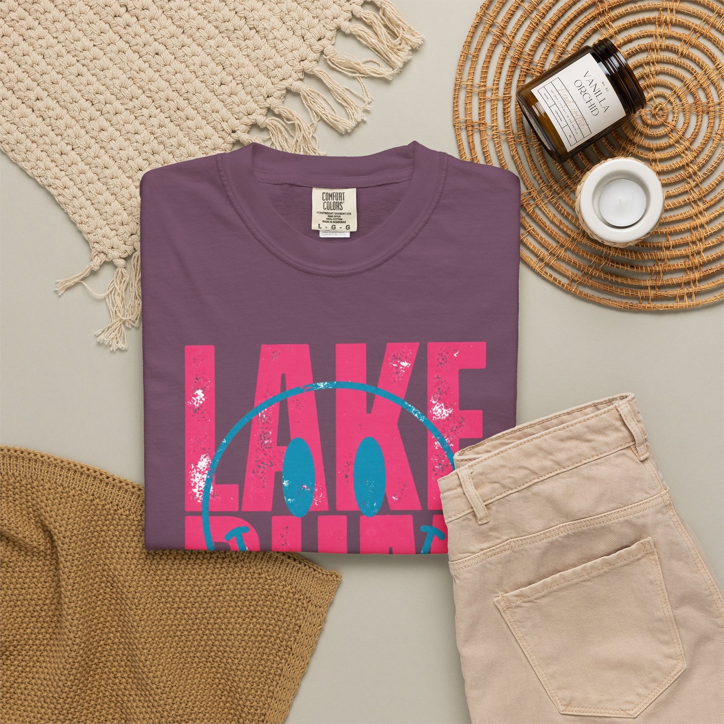 Lake Bum Graphic Tee • Summer Lake Shirt • Beach Vacation Mama Tee • Coastal Summer Outfit • Lake Life Shirt