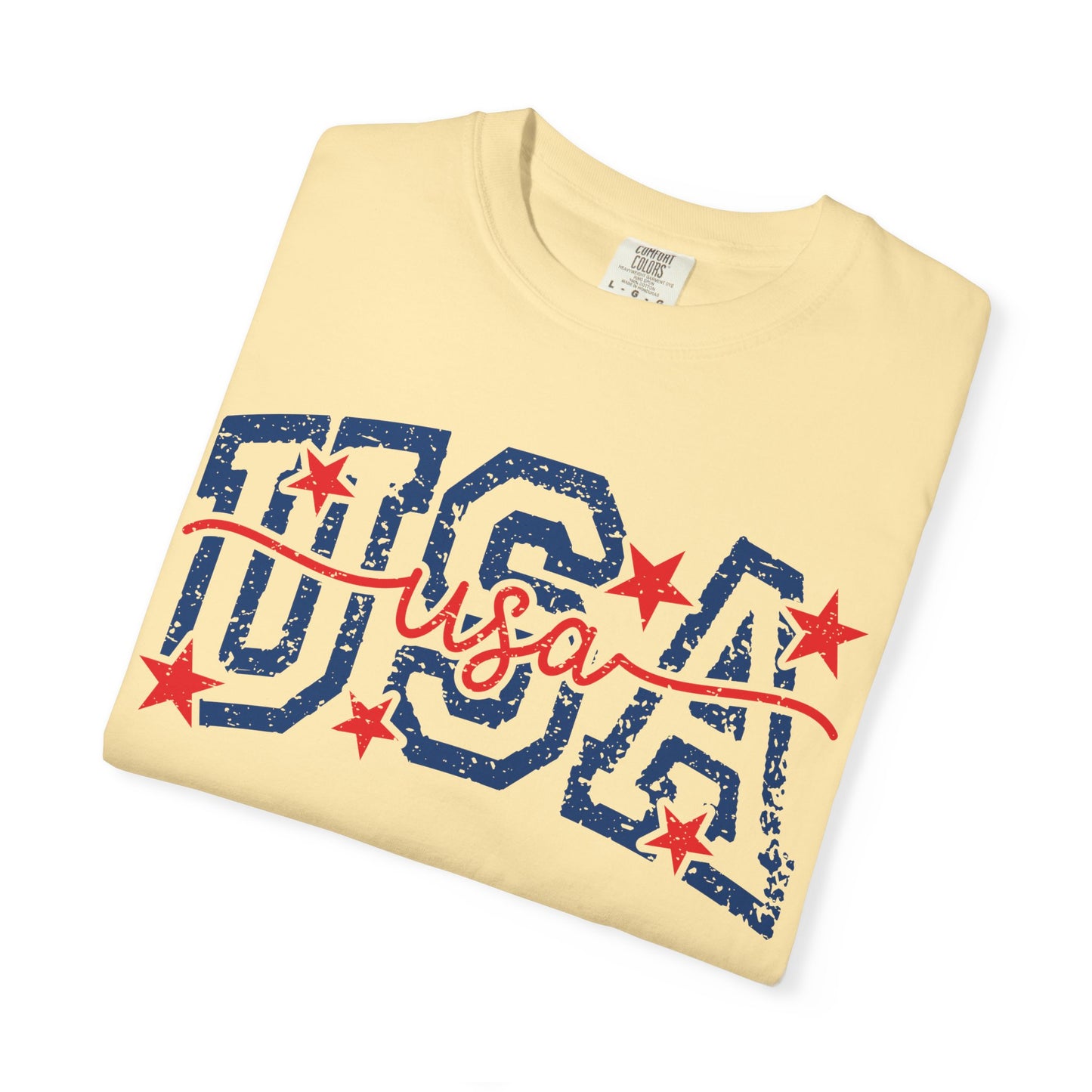 Retro USA Americana Mama Tee • Bold Patriotic Outfit Shirt • Vintage 4TH of July Script Summer Top