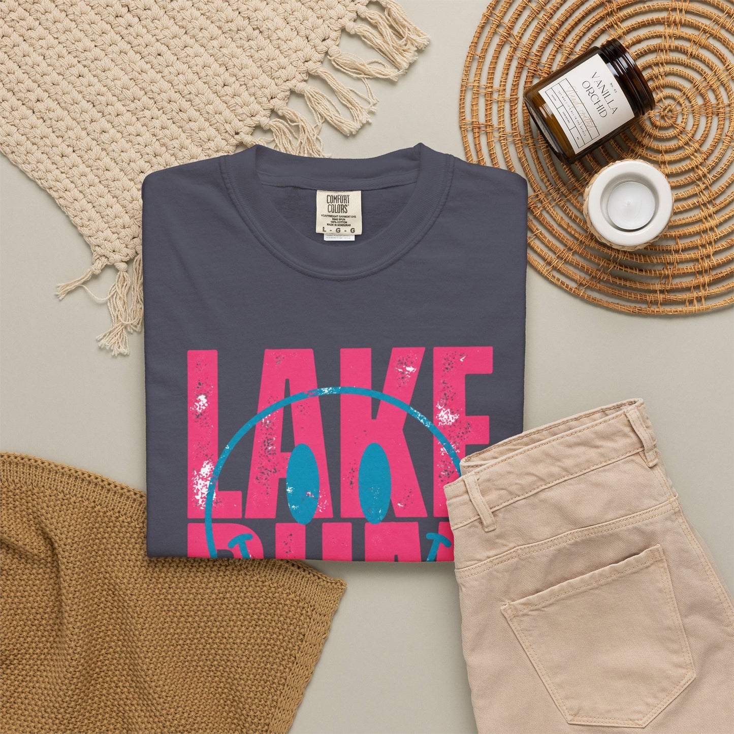 Lake Bum Graphic Tee • Summer Lake Shirt • Beach Vacation Mama Tee • Coastal Summer Outfit • Lake Life Shirt