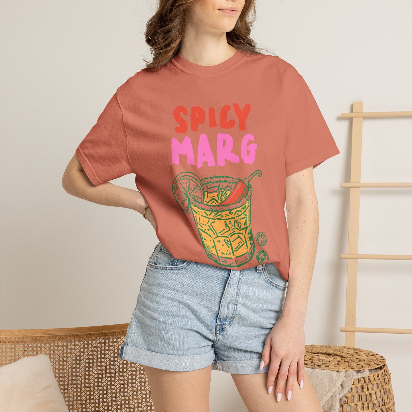 Spicy Marg Graphic Tee • Margarita Summer Shirt • Girls Night Beach Tee • Summer Vacation Outfit • Fiesta Shirt