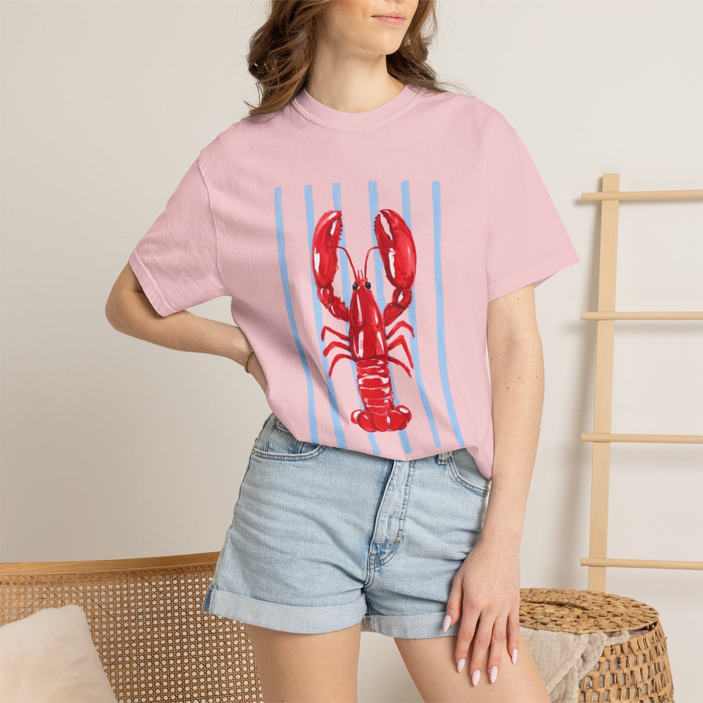 Coastal Lobster Graphic Tee • Beach Vacation Shirt • Summer Coastal Tee • Preppy Beach Shirt • Summer Vacation Outfit