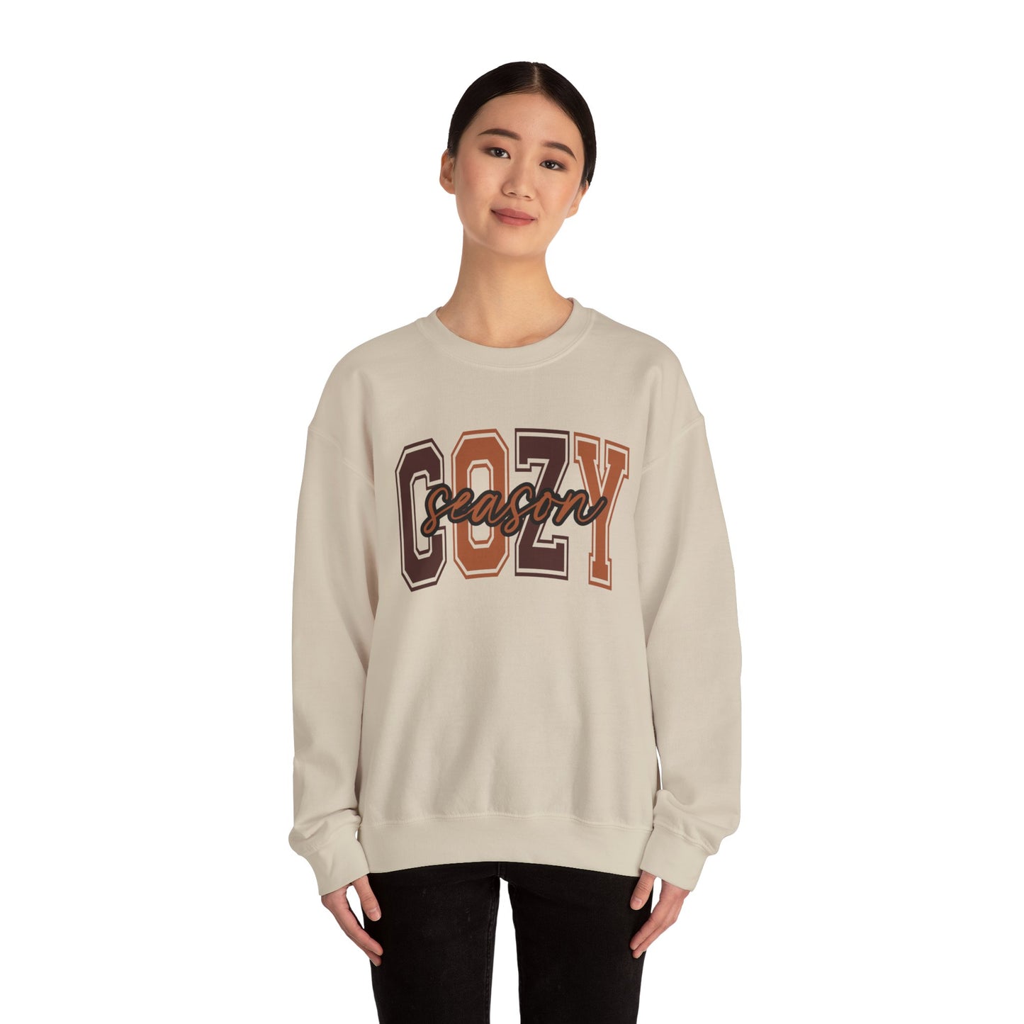 Cozy Season Sweatshirt, Unisex Crew Sweatshirt for Fall, Perfect Gift for Autumn, Comfy Fashion, Holiday Apparel