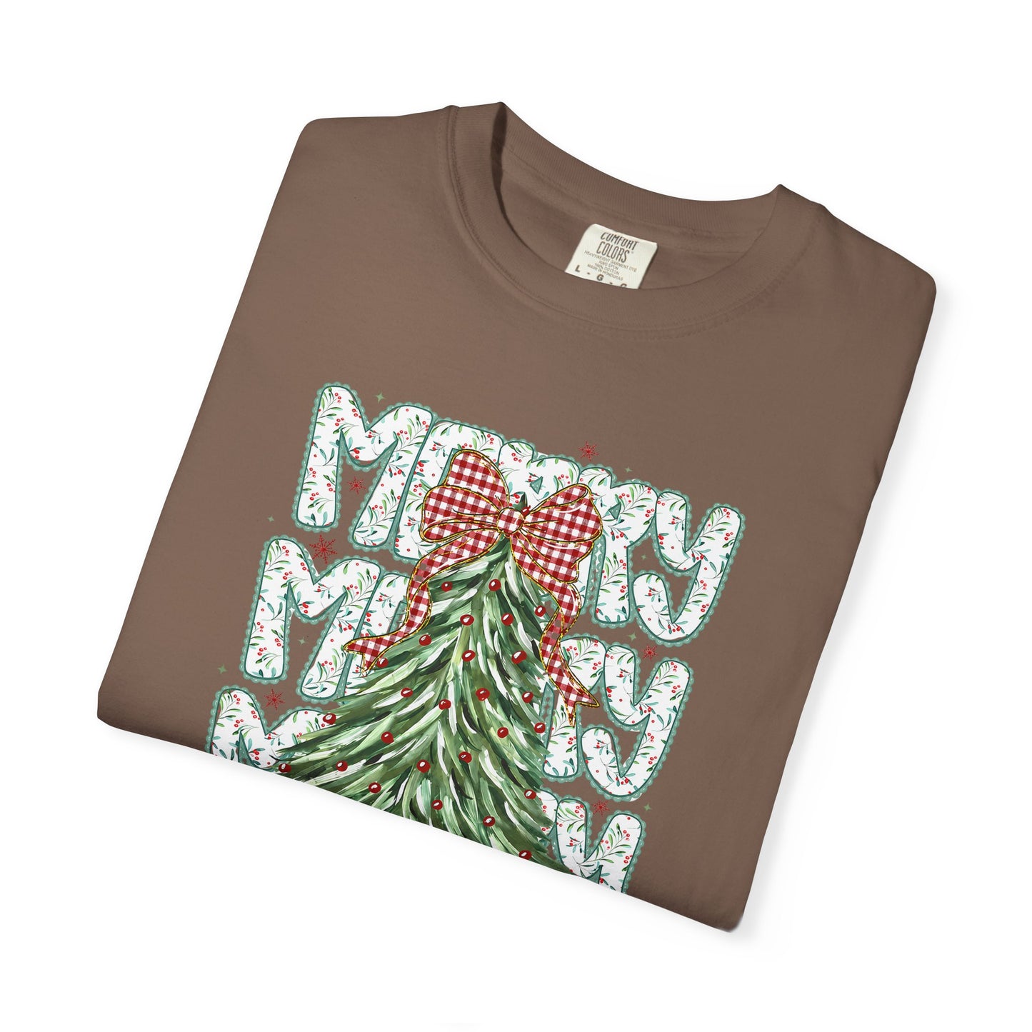 Christmas Tree Graphic T-Shirt — Merry & Bright Holiday Tee