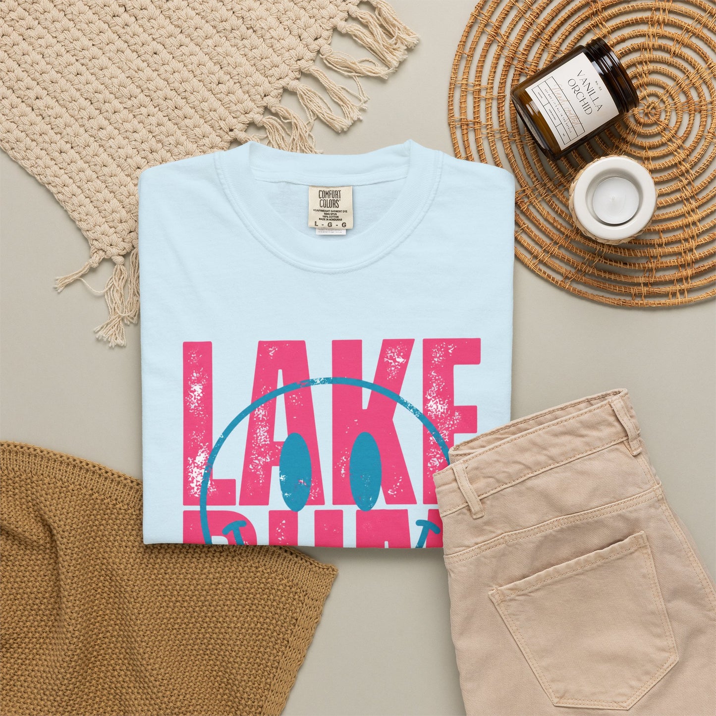 Lake Bum Graphic Tee • Summer Lake Shirt • Beach Vacation Mama Tee • Coastal Summer Outfit • Lake Life Shirt