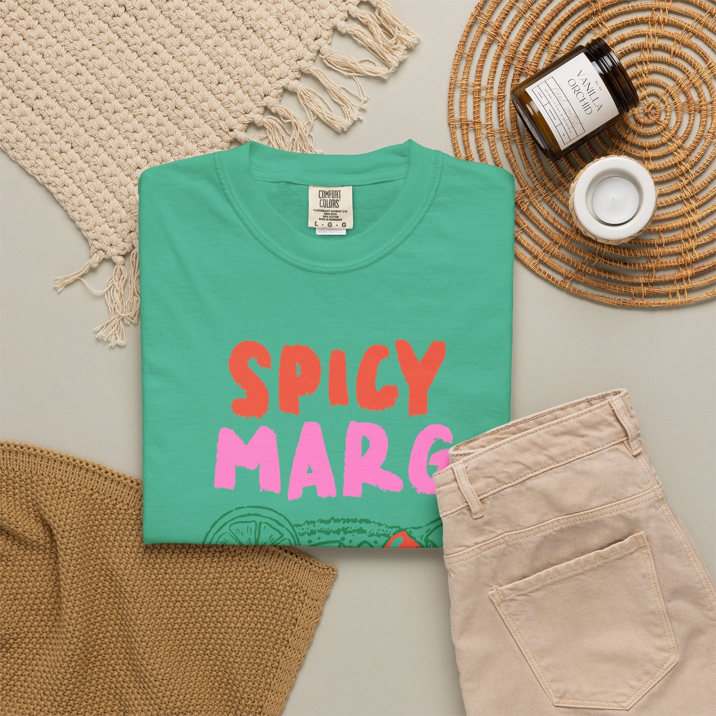 Spicy Marg Graphic Tee • Margarita Summer Shirt • Girls Night Beach Tee • Summer Vacation Outfit • Fiesta Shirt