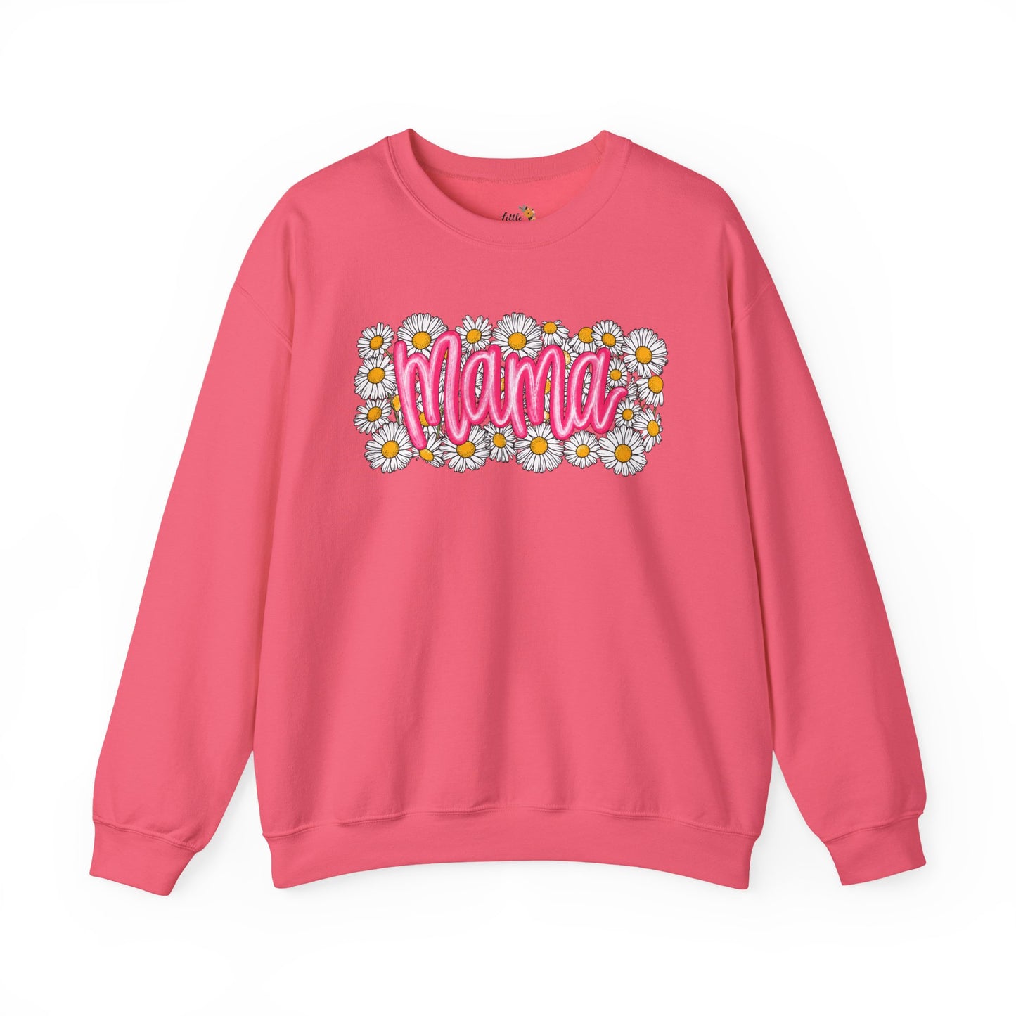 Pink Daisy Mama Sweatshirt • Floral Mama Crewneck • Spring Mama Graphic Sweatshirt • Cute Motherhood Cozy Outfit
