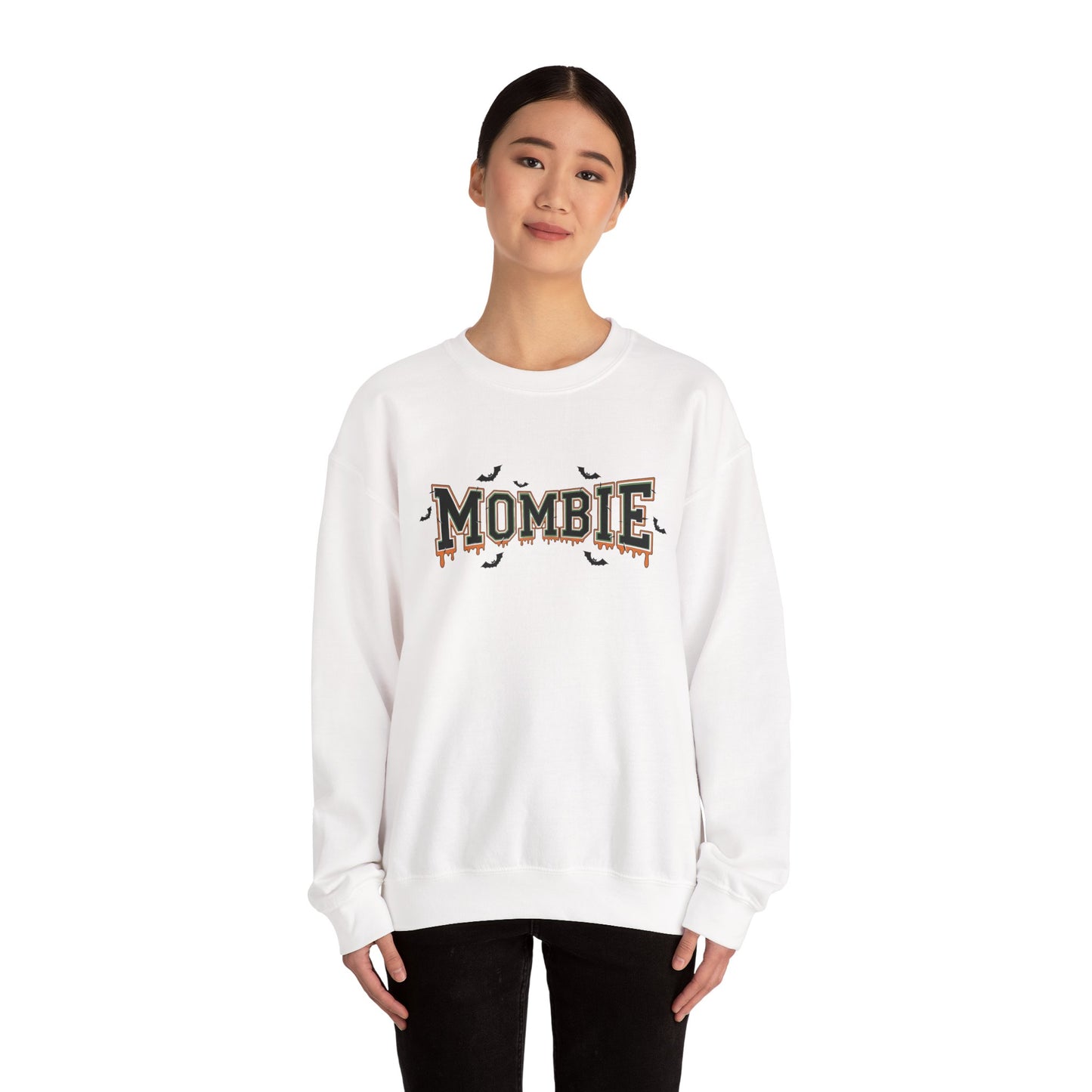 Mombie Crewneck Sweatshirt - Cozy Halloween Apparel, Great Gift for Moms, Fall Fashion, Spooky Season, Funny Sweater