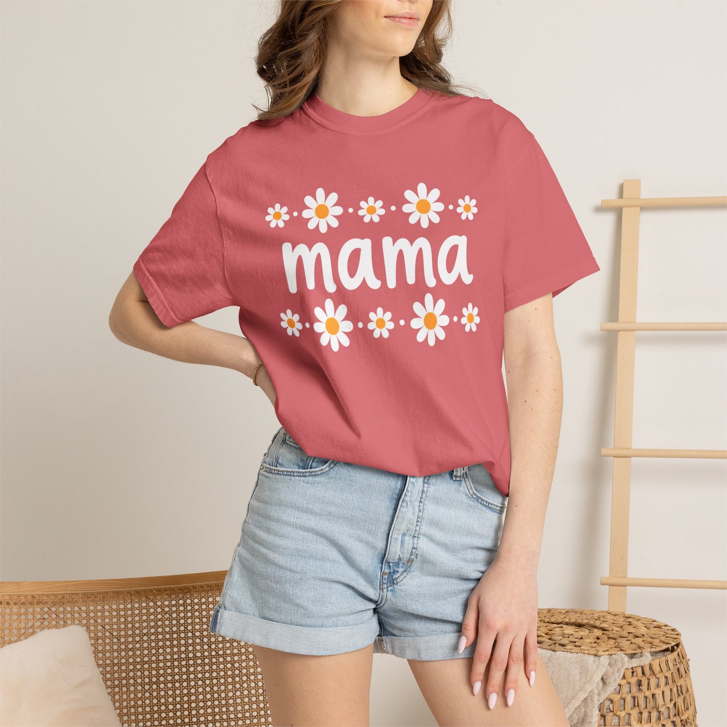 Retro Daisy Mama Tee • Floral Mama Shirt • Spring Boutique Mom Graphic Tee • Mother’s Day Gift Shirt