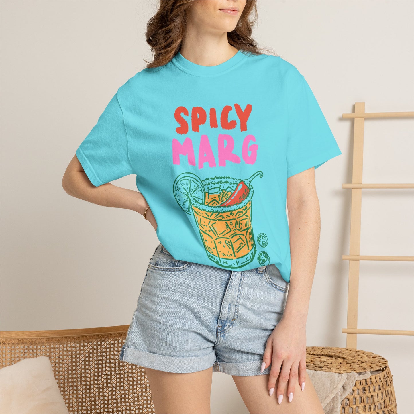 Spicy Marg Graphic Tee • Margarita Summer Shirt • Girls Night Beach Tee • Summer Vacation Outfit • Fiesta Shirt