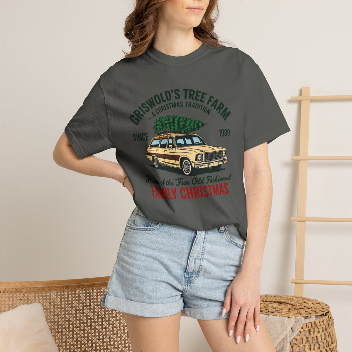 Christmas Tree Farm Tee — “Griswold’s Tree Farm” Family Christmas Graphic T-Shirt