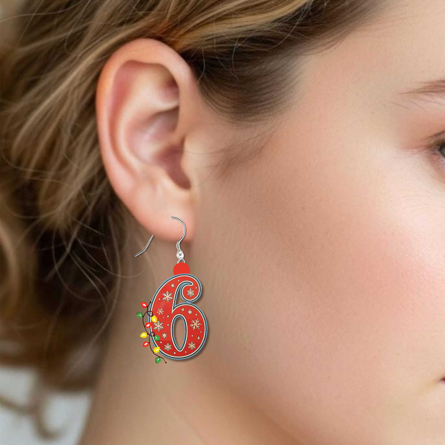 6-7 Christmas Theme Earrings