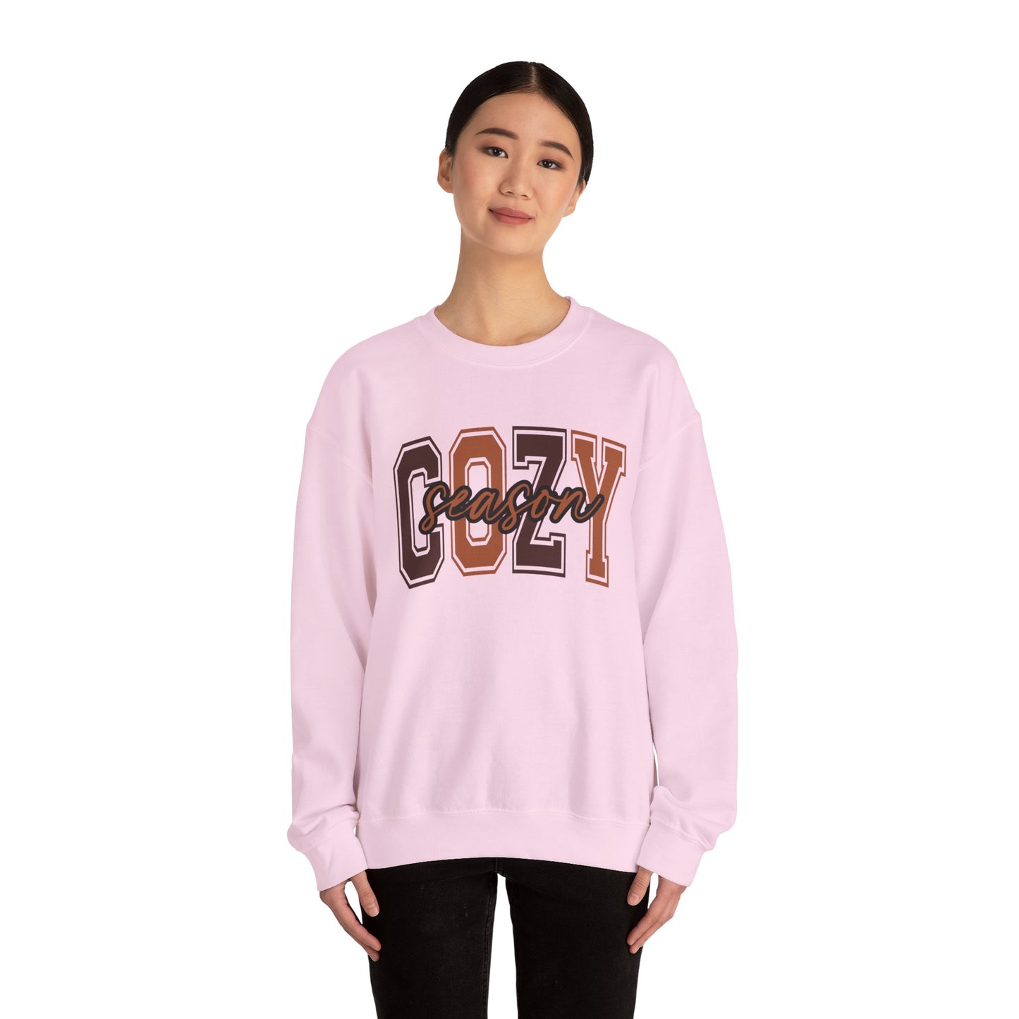 Cozy Season Sweatshirt, Unisex Crew Sweatshirt for Fall, Perfect Gift for Autumn, Comfy Fashion, Holiday Apparel
