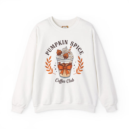 Pumpkin Spice Coffee Club Sweatshirt, Cozy Fall Apparel, Unisex Crewneck, Gift for Coffee Lovers, Autumn Fashion