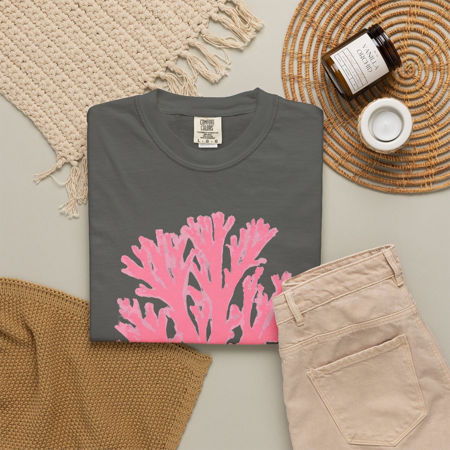 Ocean Club Summer Shirt • Pink Coral Beach Tee • Coastal Vacation Graphic Shirt • Beach Trip Outfit