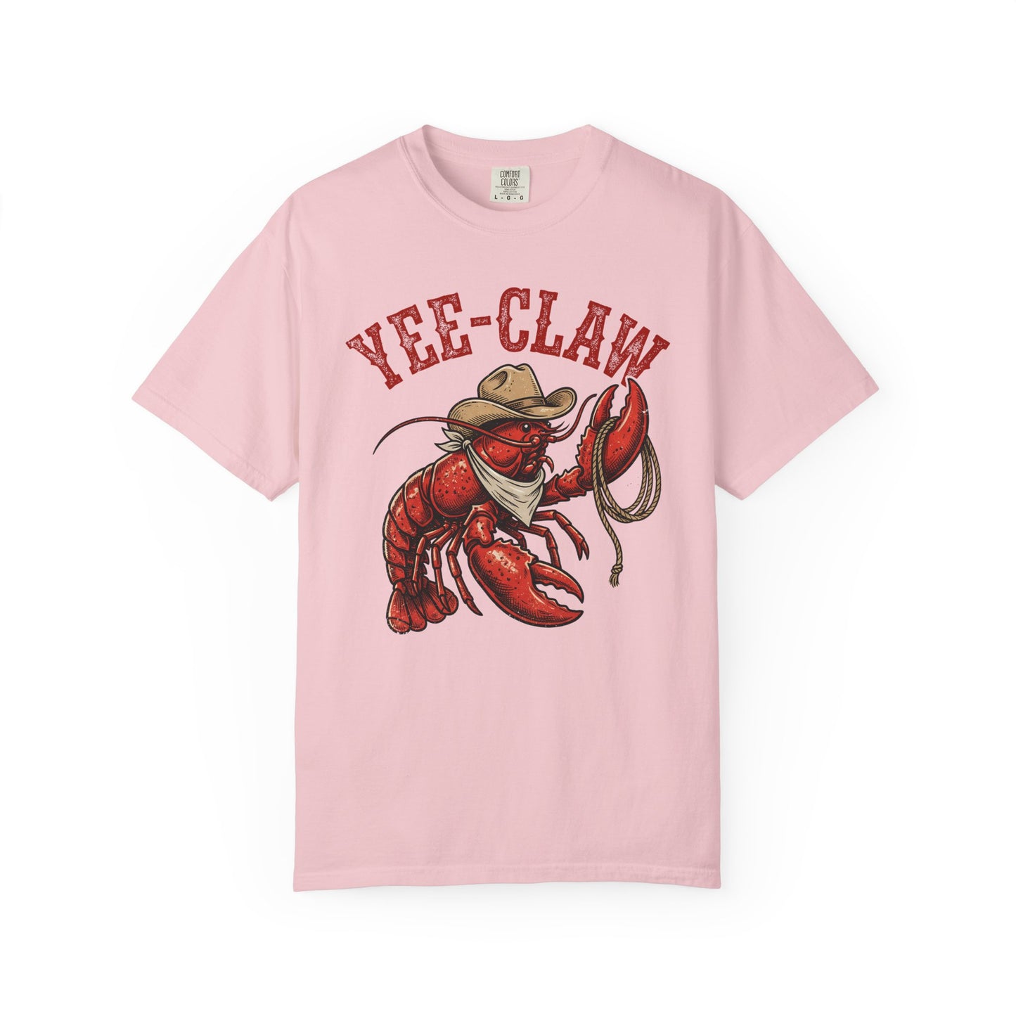 Yee Claw Lobster T-Shirt • Funny Western Cowboy Tee • Country Humor Graphic Shirt